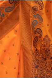 Best Bangalore silk saree Minakari work With BP BSS001