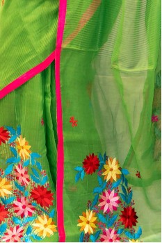 Beautiful Noel saree with embroidery work running bp NOS002