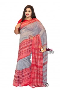 Beautiful Khadi cotton begompuri saree with blouse pis KBS004
