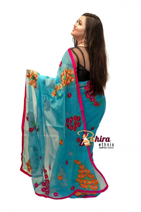 Best Resham Kota saree with all over embroidery work RKS005
